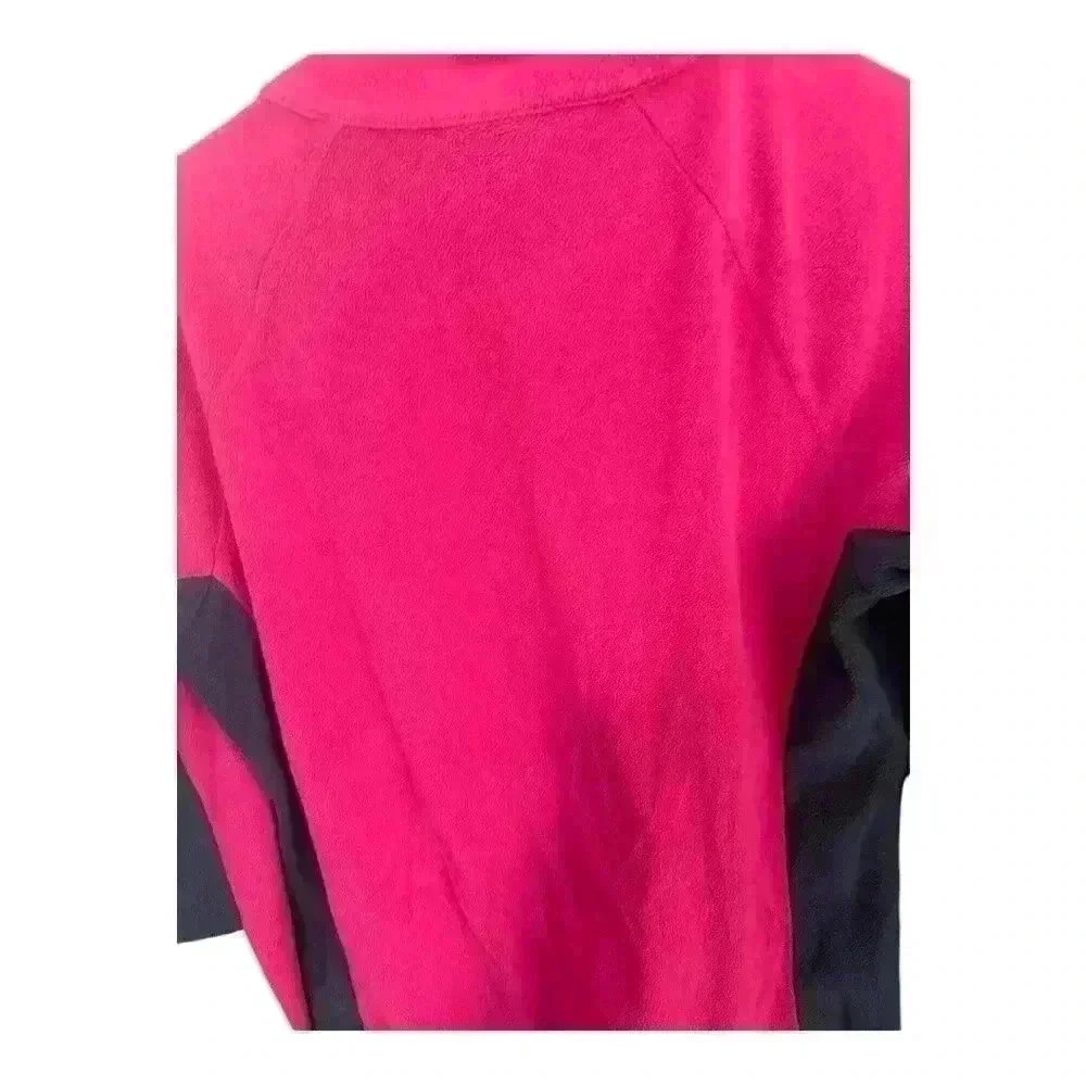 Columbia Sportswear Polar Pink Fuchsia 1/4 Zip Fleece Top Size Large - Picture 7 of 7